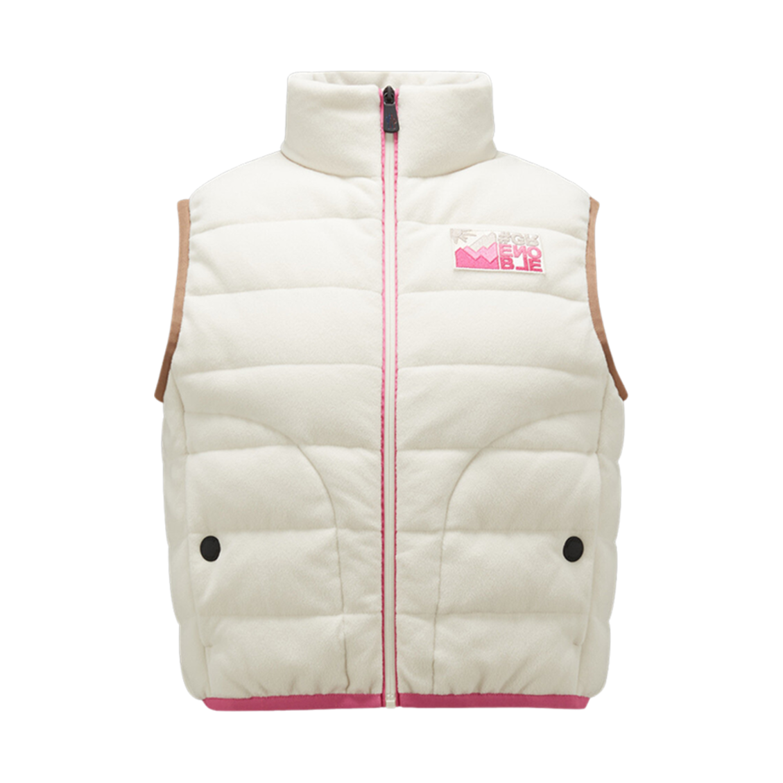 (W) 몽클레르 플리스 다운 질레 오프 화이트 - 23FW((W) Moncler Fleece Down Gilet Off White - 23FW) - 1