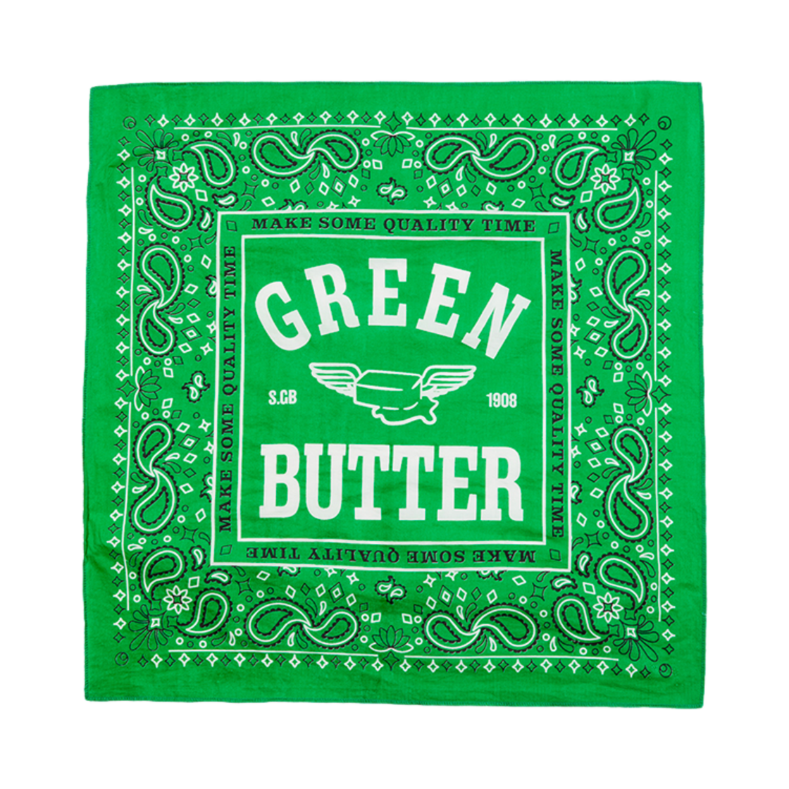 그린버터 버터 윙 반다나 그린(Greenbutter Butter Wing Bandana Green)
