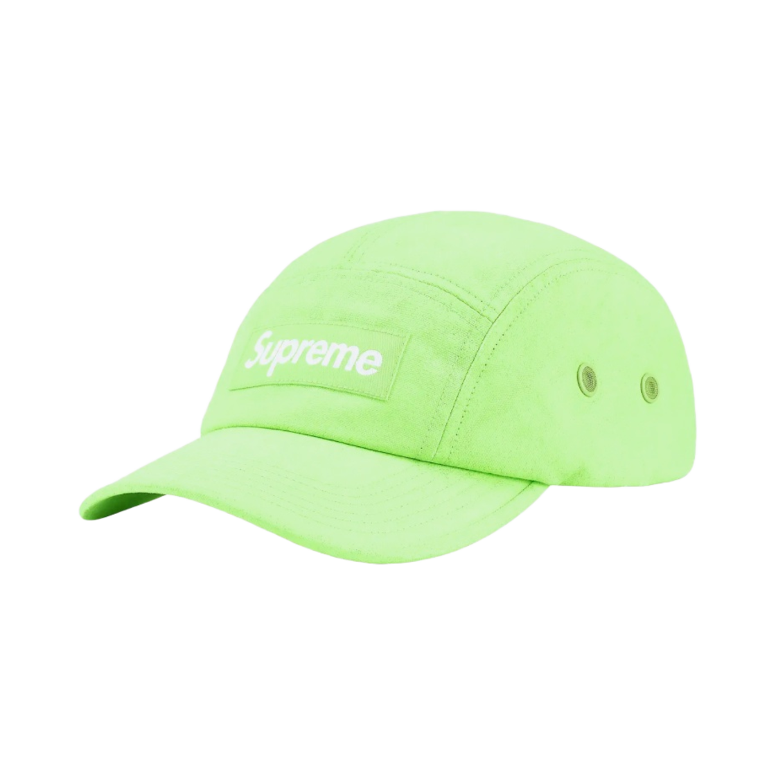 - Supreme Coated Cordura Camp Cap Lime - 22SS