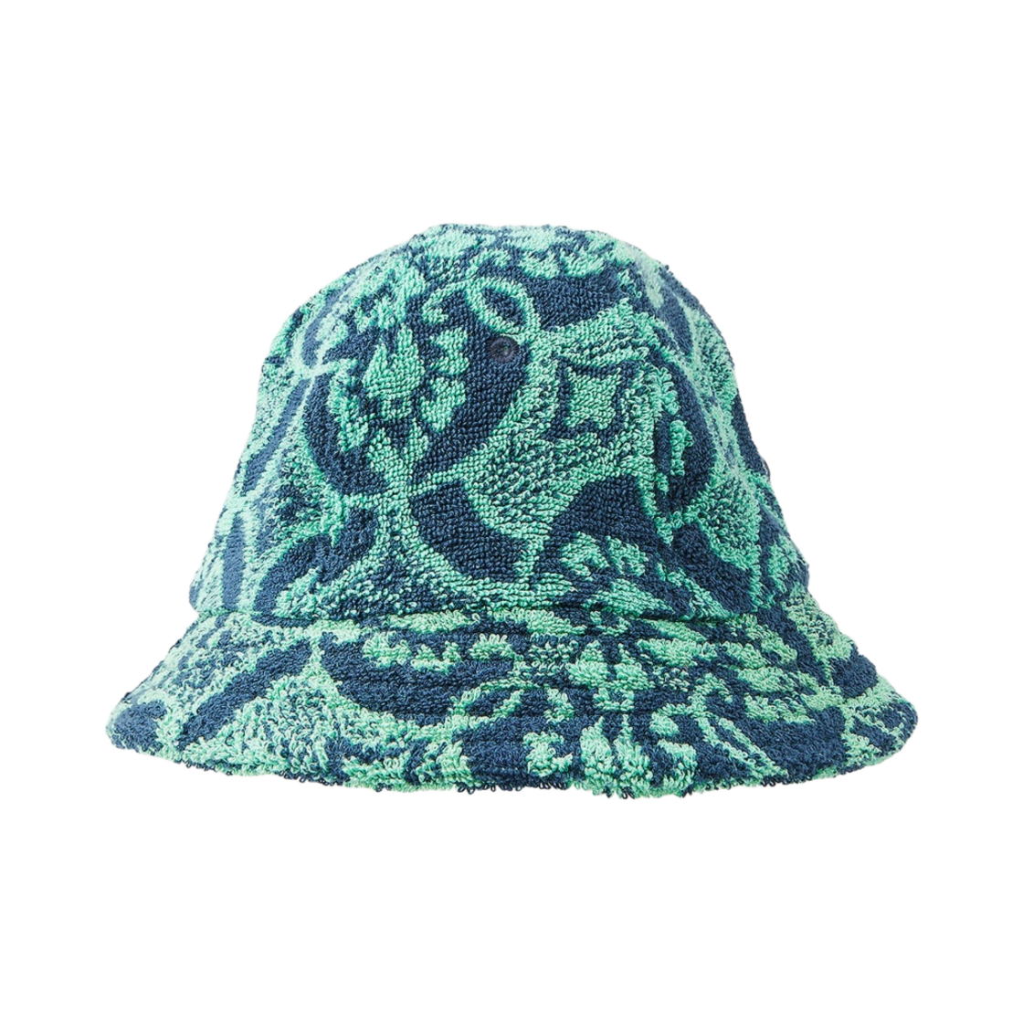 - Marine Serre Oriental Towels Bell Hat Bright Green