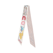 (W) Hermes Chevaloscope Pointille Twilly Blanc Bleu Rouge Vert