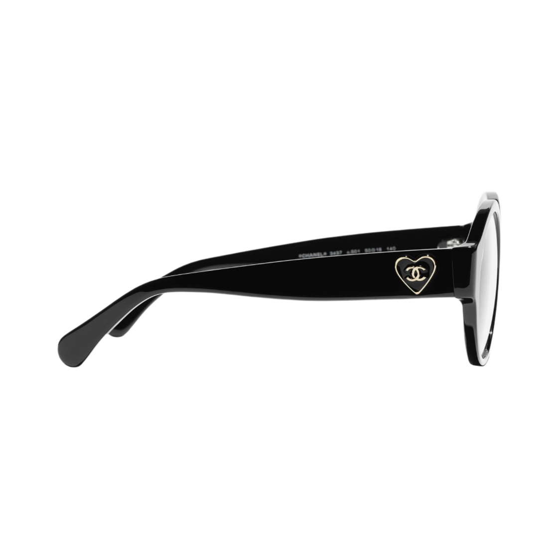 샤넬 프레임 아세테이트 & 블랙(Chanel Round Eyeglasses Acetate & Black) - 3