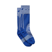Moncler x Adidas Logo Socks Blue - 23FW