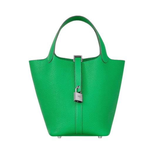 Hermes Picotin Lock 18 Bag Clemence & Palladium Vert Comics