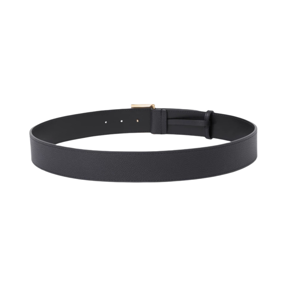 버버리 레더 와이드 TB 벨트 블랙 골드(Burberry Leather Wide TB Belt Black Gold) - 2