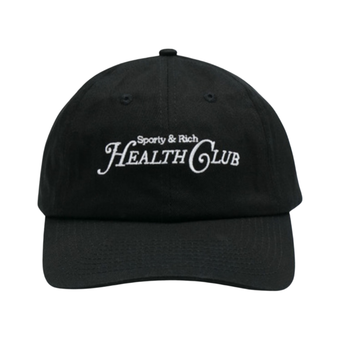 스포티 앤 리치 헬스 클럽 캡 블랙(Sporty & Rich Health Club Cap Black) - 1