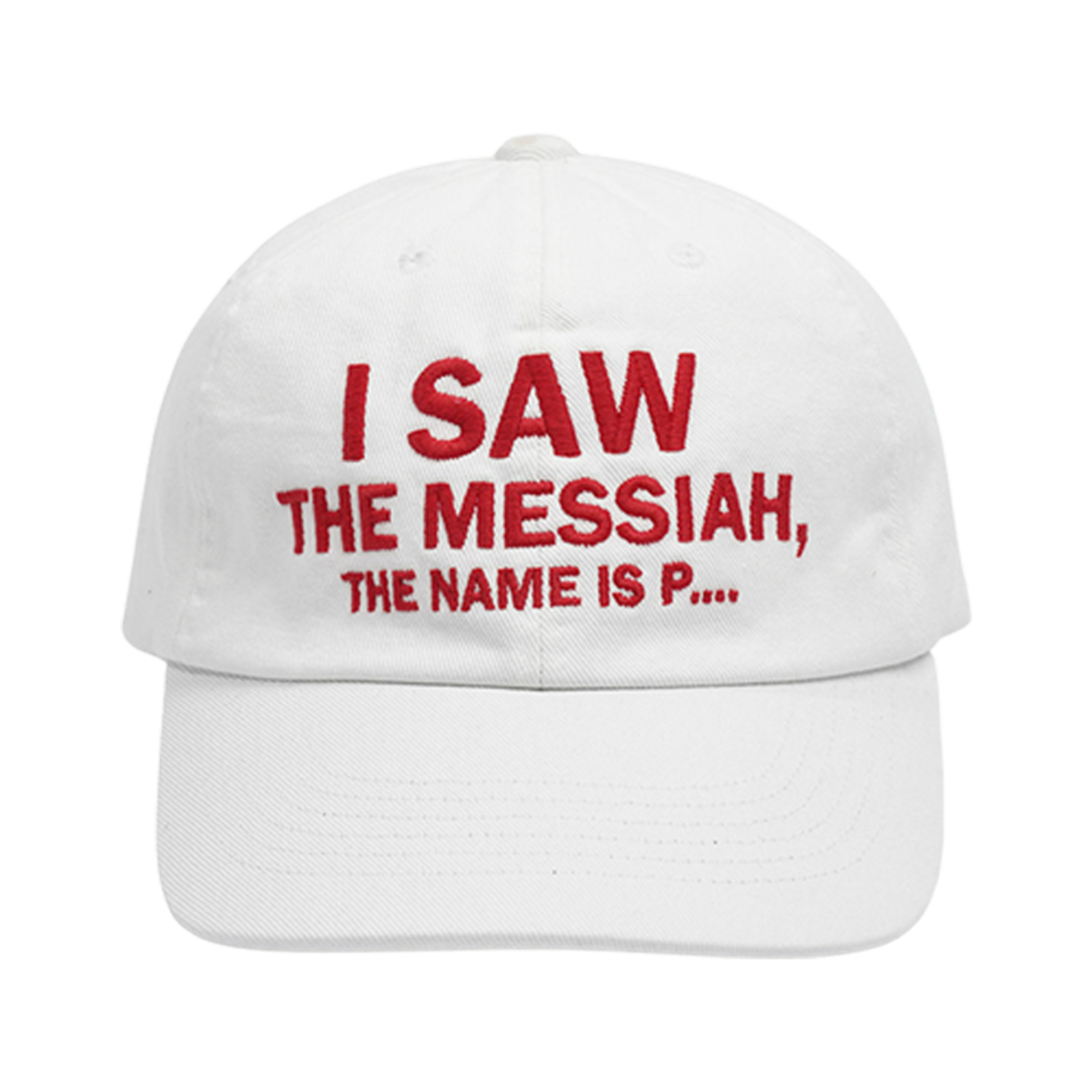마이 네임 이즈 피터 6 패널 메시아 캡 화이트(My Name is Peter 6-Panel Messiah Cap White)
