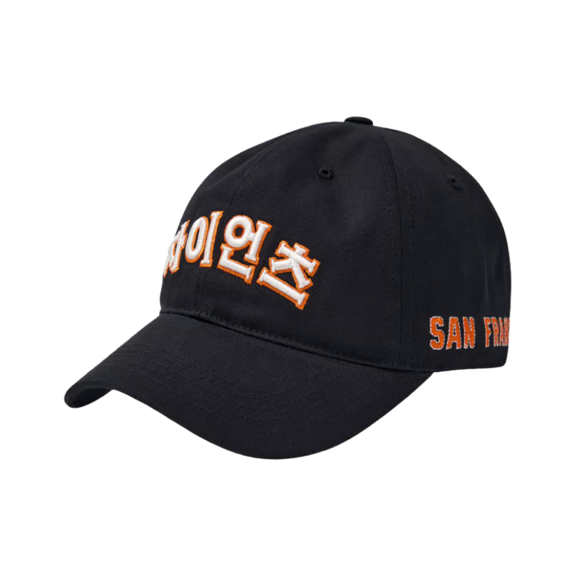 MLB 한글 로고 언스트럭쳐 볼캡 샌프란시스코 자이언츠 블랙(MLB Korean Logo Unstructure Ball Cap Sanfrancisco Giants Black)