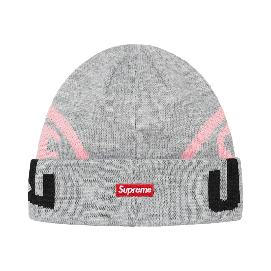 슈프림 뉴에라 투톤 로고 비니 헤더 그레이 - 21FW(Supreme New Era 2-Tone Logo Beanie Heather Grey - 21FW) - 2