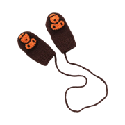 (Kids) BAPE Baby Milo Wool Mix Knit Mittens Brown