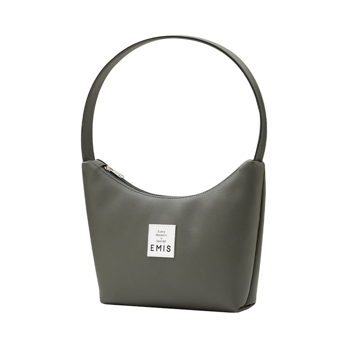 ☆EMIS☆ NEW ENAMEL HOBO BAGGRAY BEIGE m1037_1334217 NEW ENAMEL HOBO BAG-GRAY BEIGE - EMIS