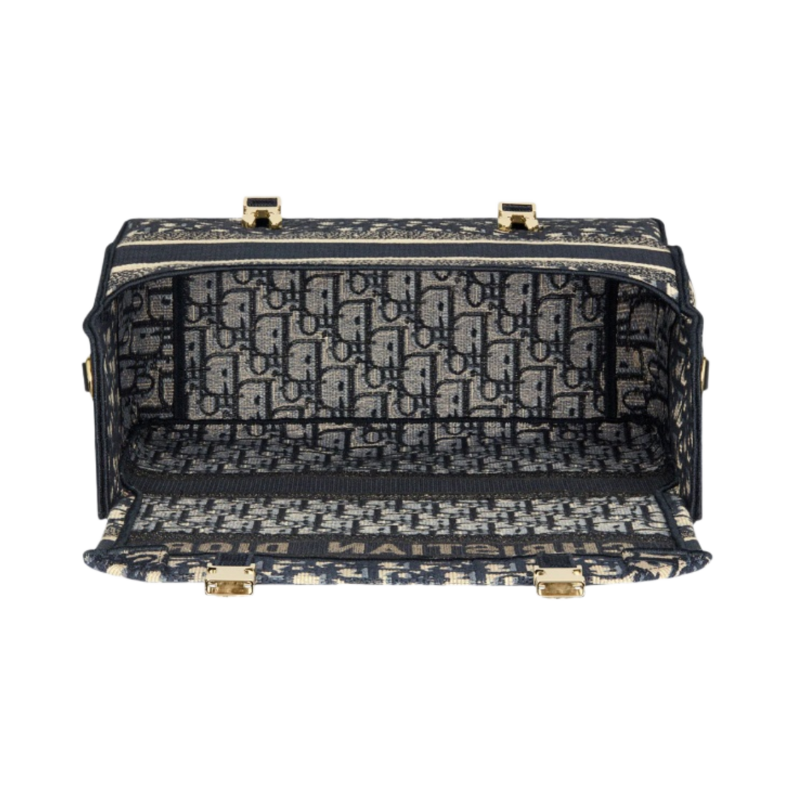 디올 디올캠프 미디움 백 블루 디올 오블리크 자수(Dior Diorcamp Medium Bag Blue Dior Oblique Embroidery) - 5