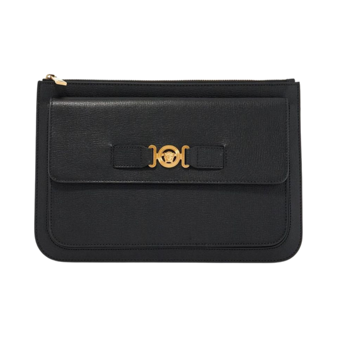 1015817-1A10544-1B00V Versace Medusa Clutch Black Gold