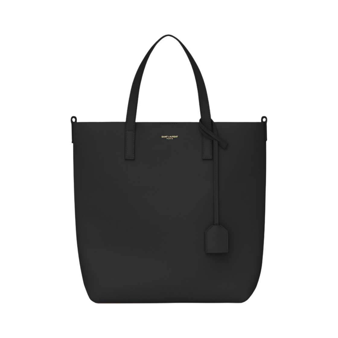 600307-CSV0J-1000 Saint Laurent Shopping Toy in Supple Leather Black