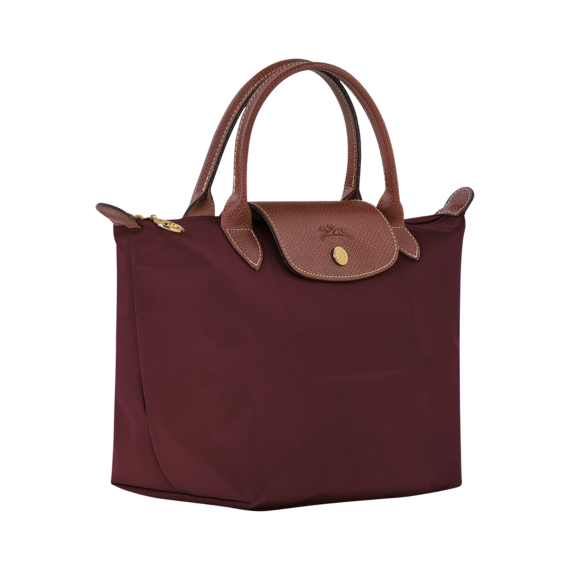 롱샴 르 플리아쥬 오리지널 핸드백 S 버건디(Longchamp Le Pliage Original Handbag S Burgundy) - 2