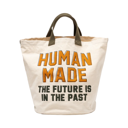 Human Made Canvas Tote Large Whtie