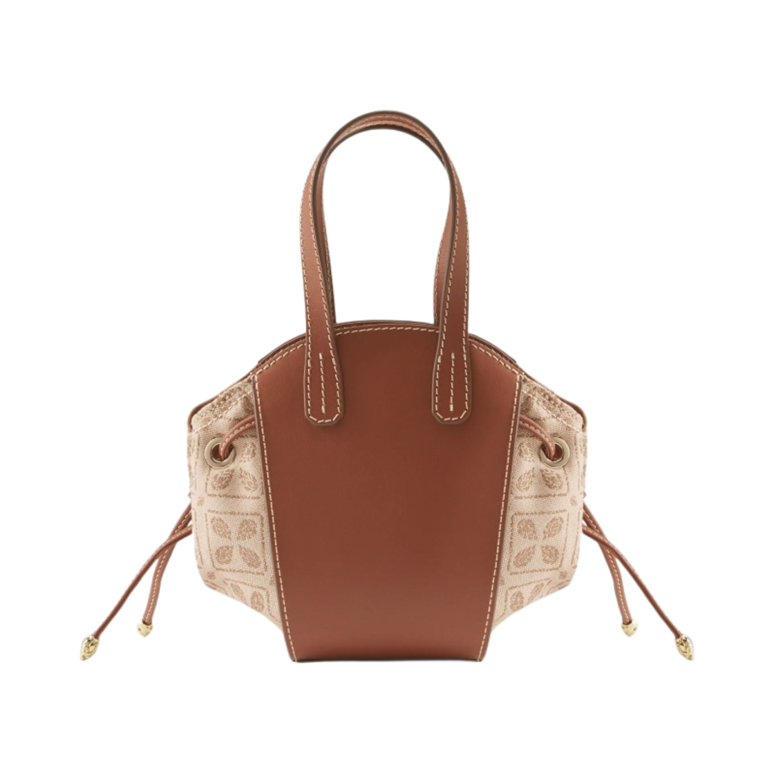 BAG51682 Helen Kaminski Piaf Tote Mini Jacquard Latte Cuoio - #2