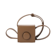 Lemaire Mini Camera Bag Vegetable-Tanned Leather Bronze Khaki