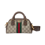 Gucci Ophidia GG Mini Top Handle Bag Beige Ebony