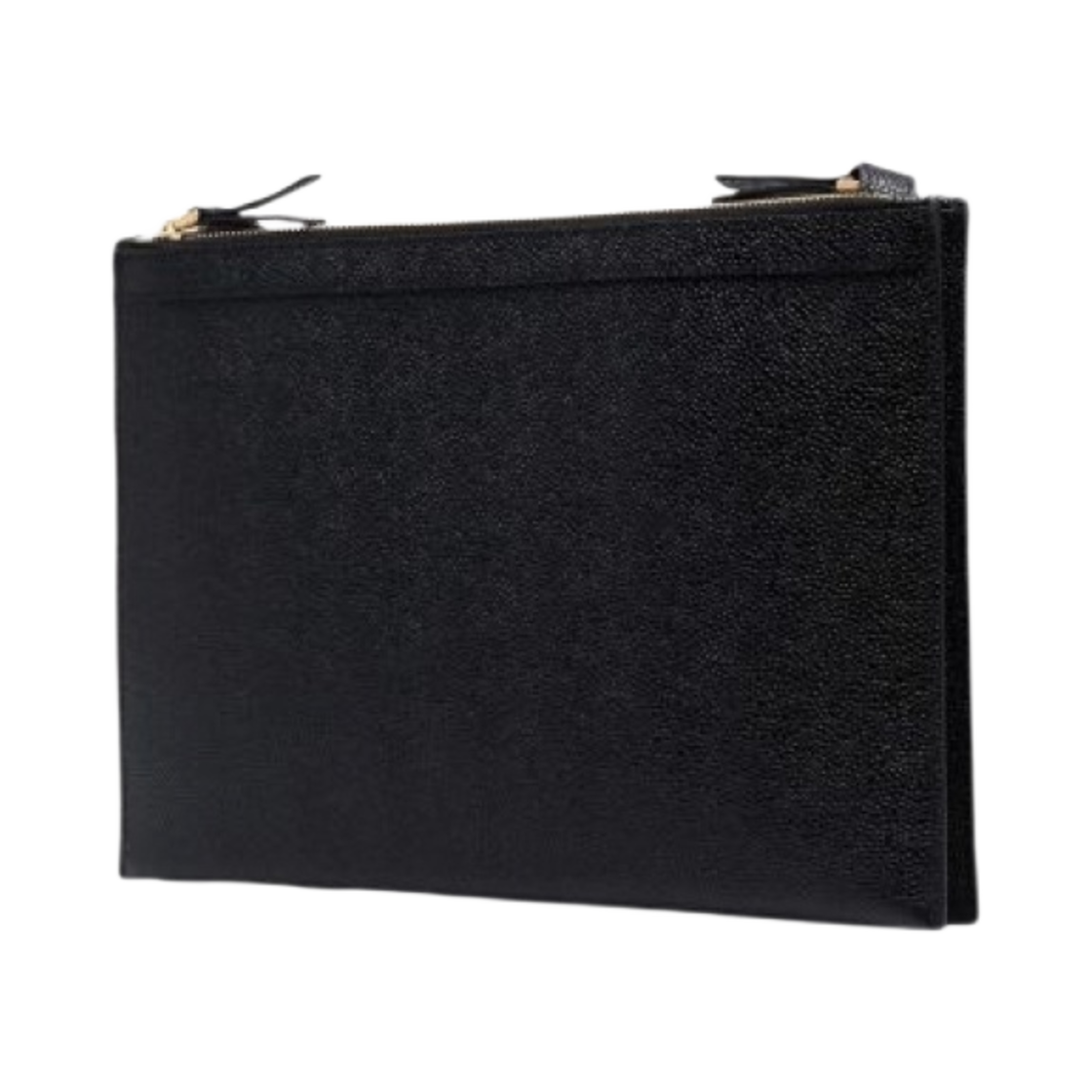 톰브라운 페블 레더 더블 지퍼 숄더백 블랙(Thom Browne Pebble Leather Double Zipper Shoulder Bag Black) - 3