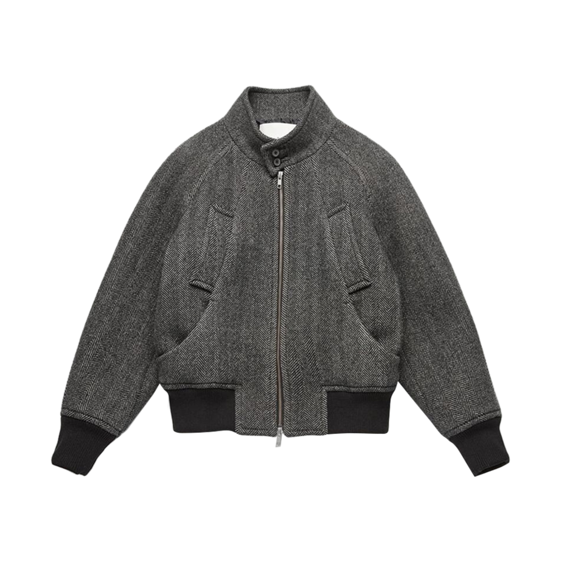 던스트 다이애그널 울 해링턴 자켓 헤링본(Dunst Diagonal Wool Harrington Jacket Herringbone)