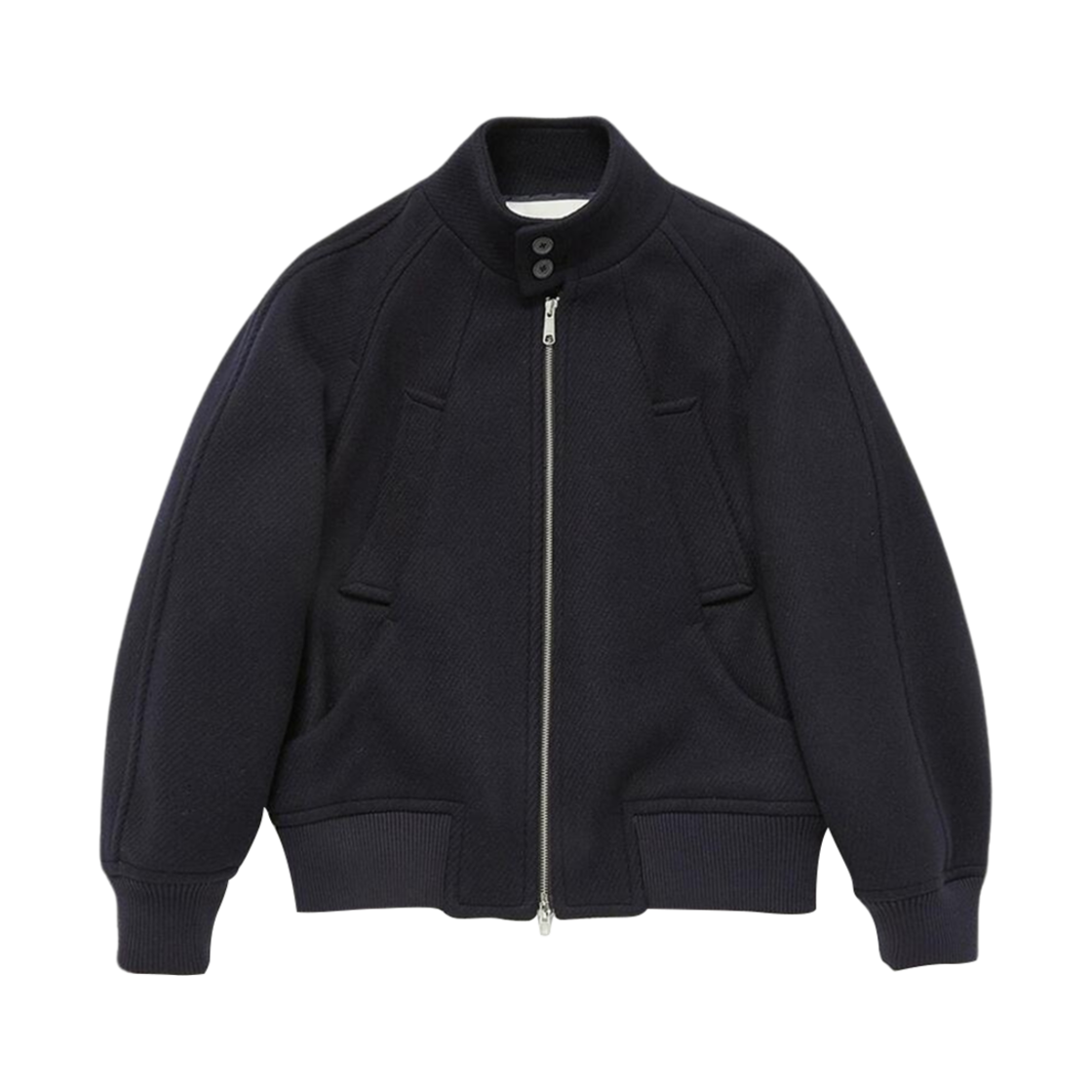 던스트 다이애그널 울 해링턴 자켓 다크 네이비(Dunst Diagonal Wool Harrington Jacket Dark Navy) - 1