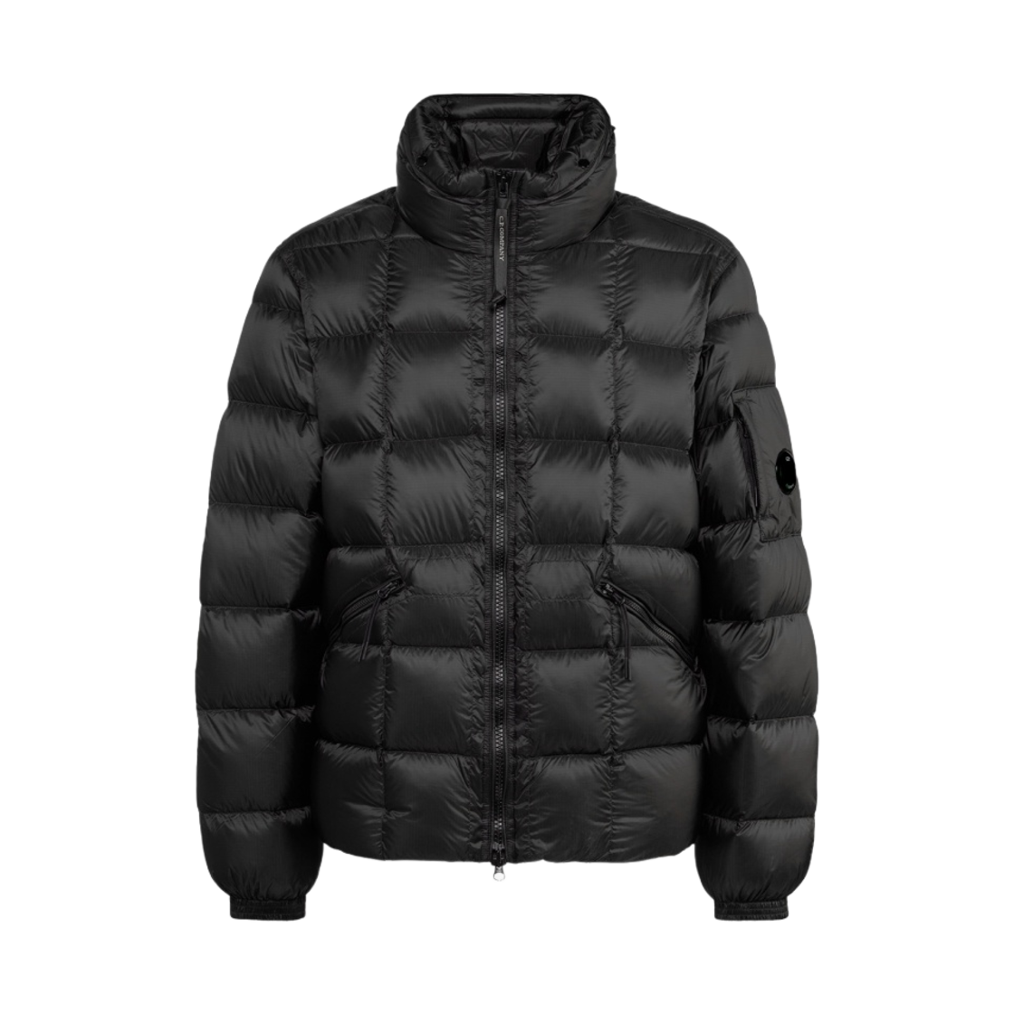 C.P. 컴퍼니 D.D 쉘 컨실어블 후드 다운 자켓 블랙 - 23FW