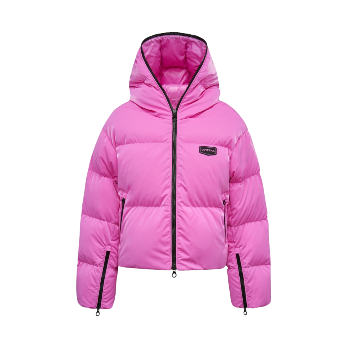 (W) 듀베티카 벨라트릭스 샤이니 벨벳 다운 자켓 핑크((W) Duvetica Bellatrix Shiny Velvet Down Jacket Pink) - 1