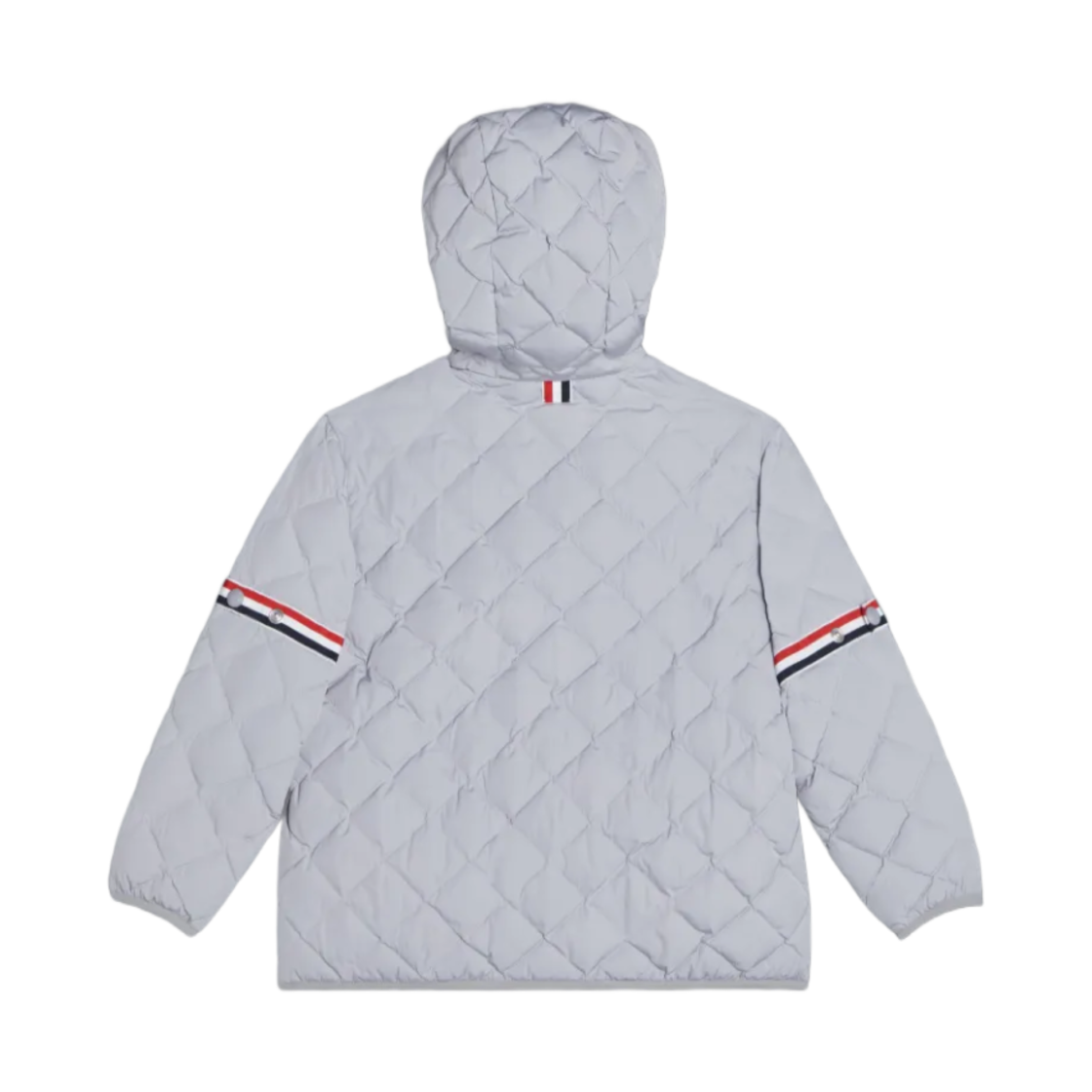 (키즈) 톰브라운 폴리 트윌 퀼티드 암밴드 다운 자켓 그레이((Kids) Thom Browne Poly Twill Quilted Armband Down Jacket Grey) - 2