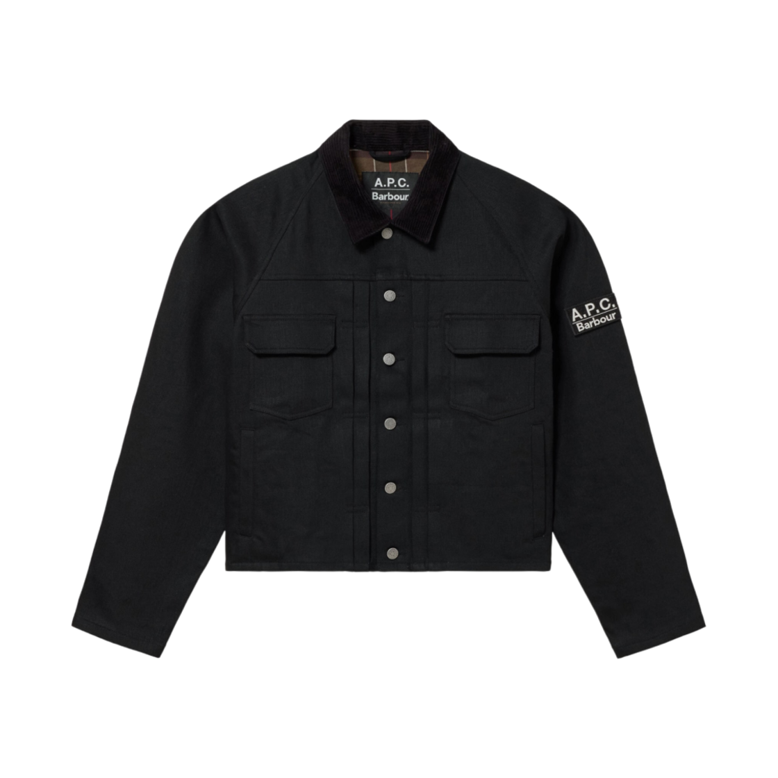 바버 x 아페쎄 스페이 데님 자켓 블랙(Barbour x A.P.C Spey Denim Jacket Black)