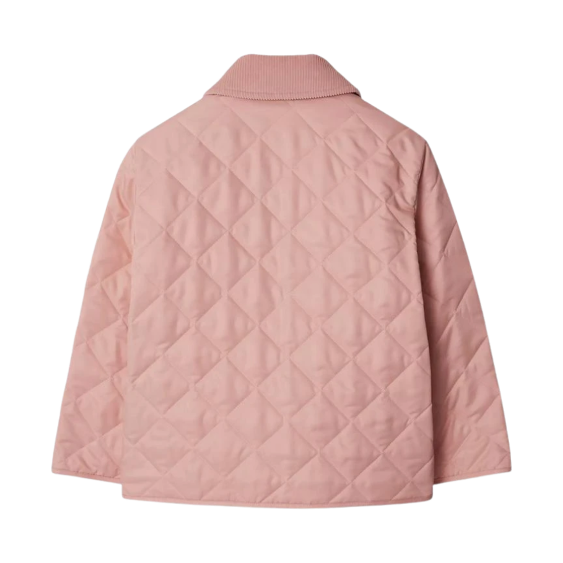 키즈) 버버리 퀼티드 반 자켓 애프리콧 핑크 | Burberry | KREAM