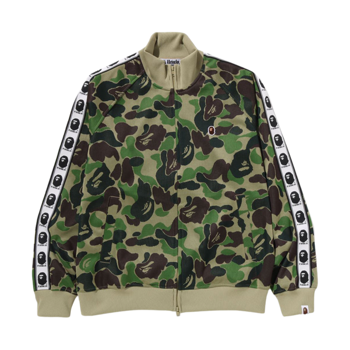 - BAPE ABC Camo Jacquard Track Jacket Green