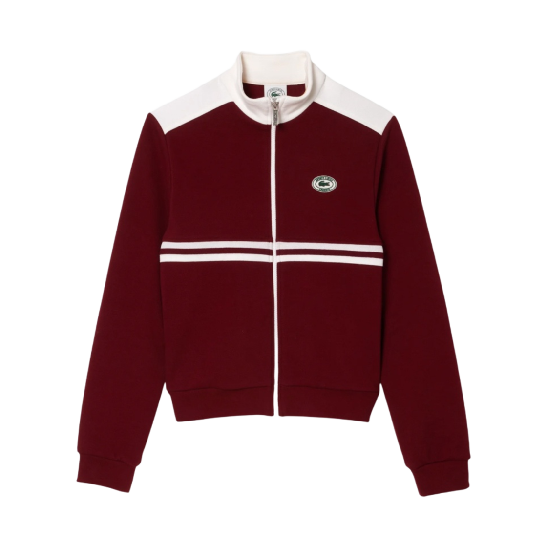 (W) 라코스테 x 스포티 앤 리치 피케 트랙 자켓 피노 파린((W) Lacoste x Sporty & Rich Pique Track Jacket Pinot Farine) - 1