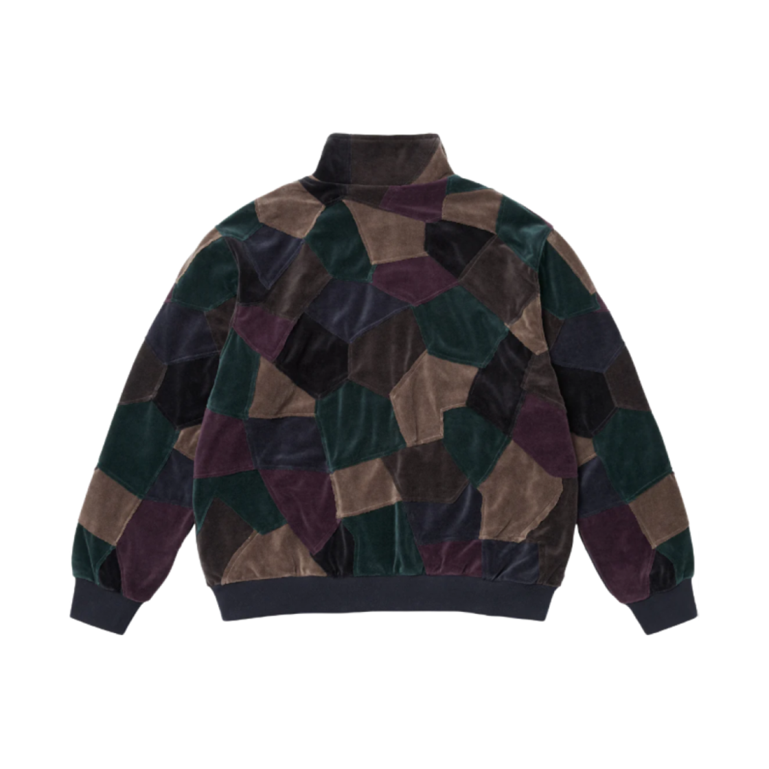 슈프림 패치워크 벨루어 트랙 자켓 다크 네이비 - 25SS | Supreme | KREAM