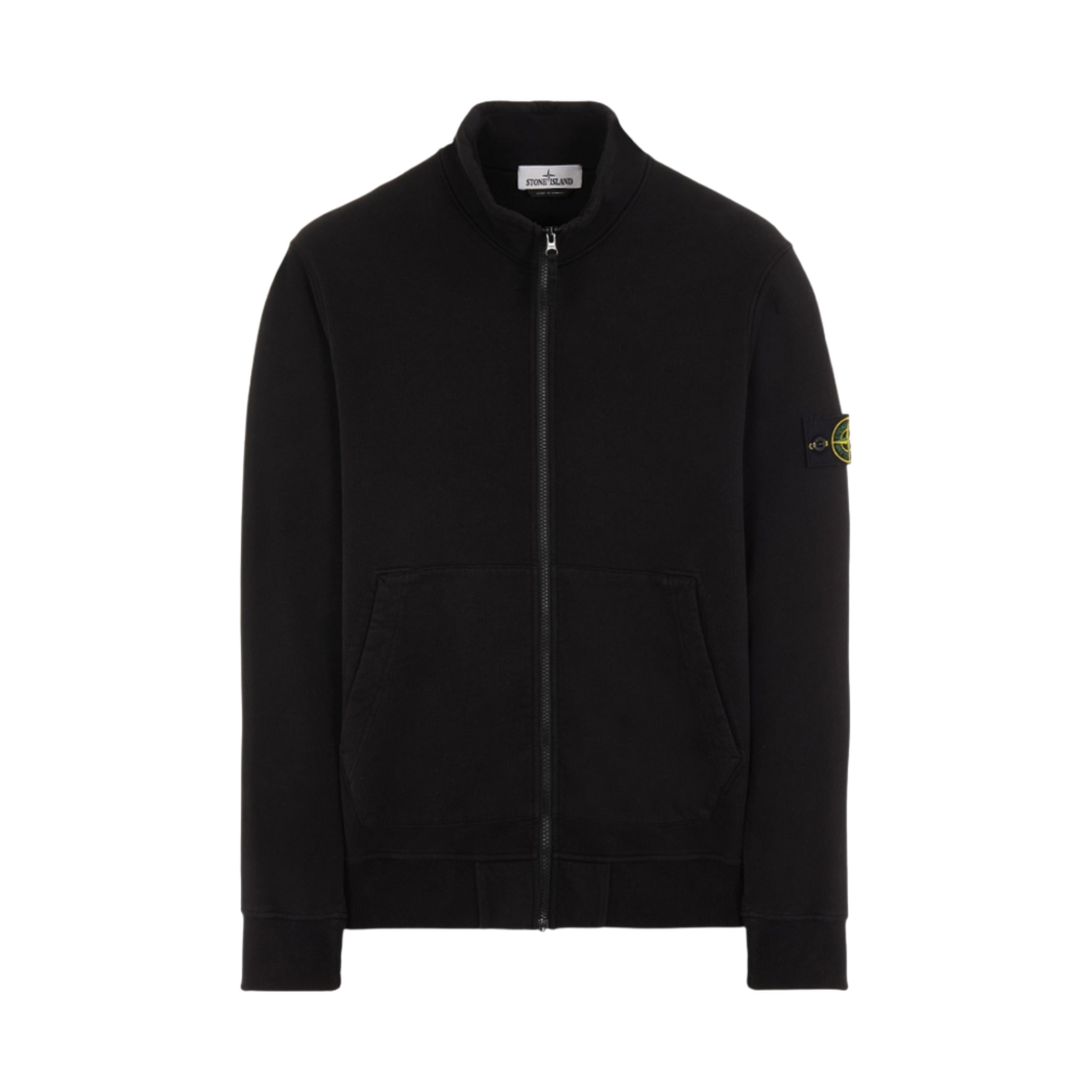 스톤 아일랜드 64320 코튼 플리스 가먼트 다이드 풀 집업 스웨트셔츠 블랙 - 22FW(Stone Island 64320 Cotton Fleece Garment Dyed Full Zip Sweatshirt Black - 22FW) - 1