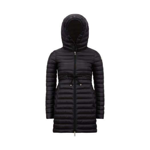 (W) Moncler Barbel Hooded Fit & Flare Long Down Jacket Black - 25SS