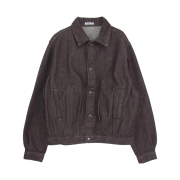 Auralee Washed Hard Twist Denim Blouson Brown - 21AW