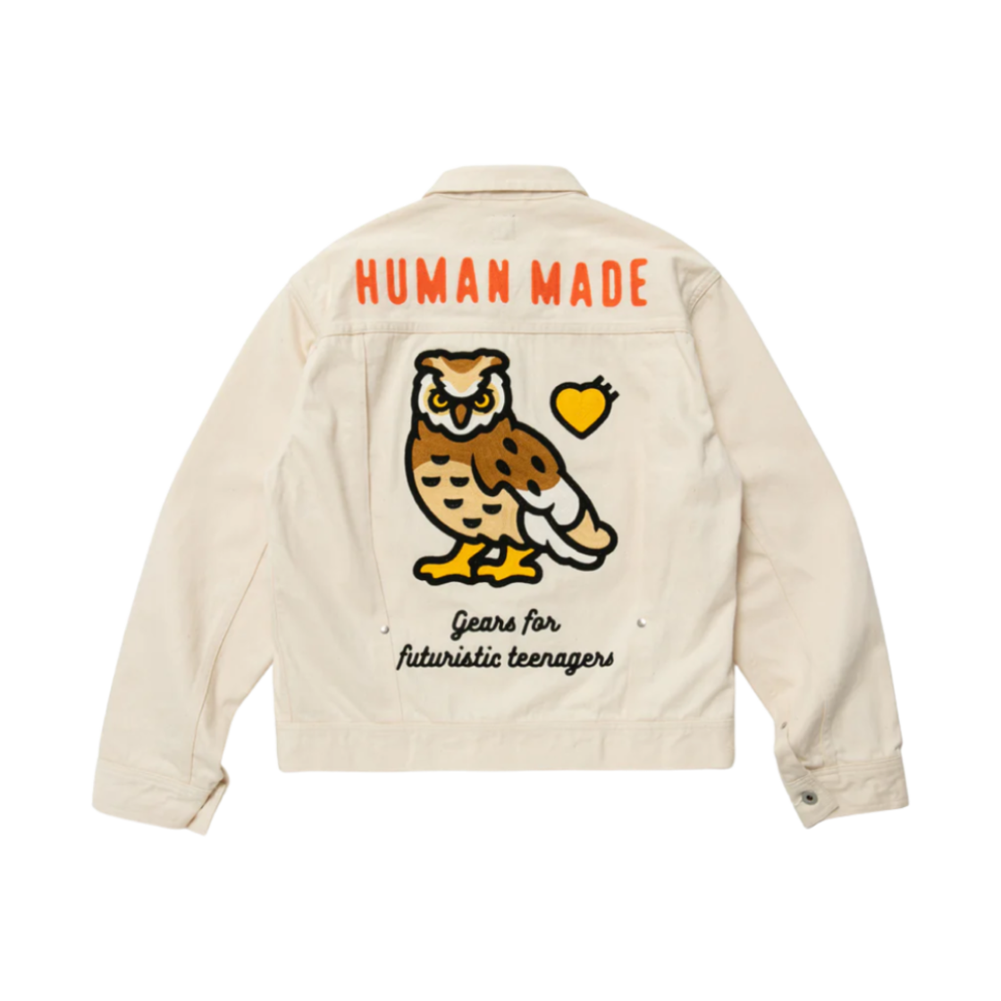 HM25JK021 Human Made Natural Denim Work Jacket White