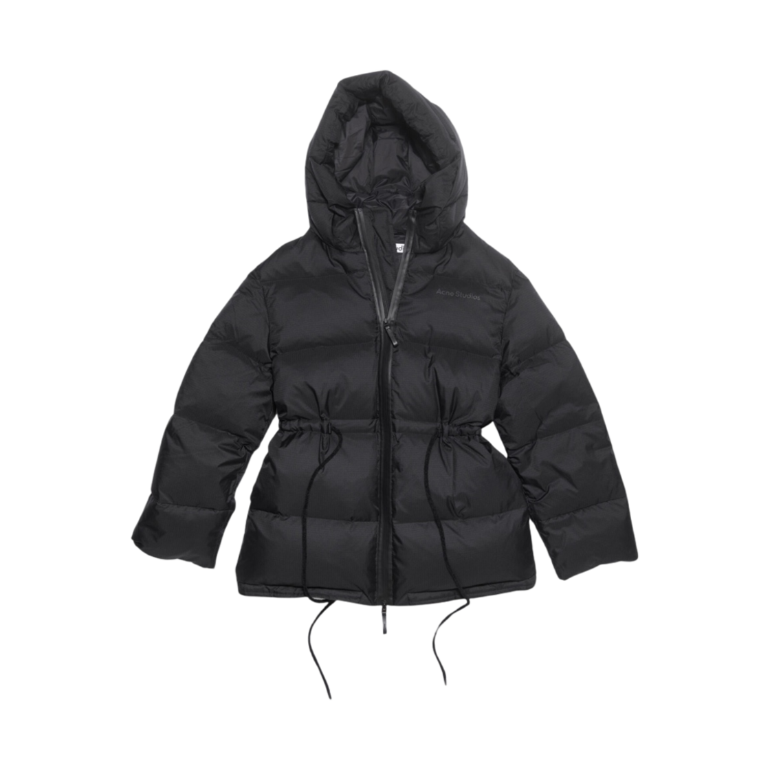 (W) 아크네 스튜디오 후드 퍼퍼 자켓 블랙((W) Acne Studios Hooded Puffer Jacket Black) - 1