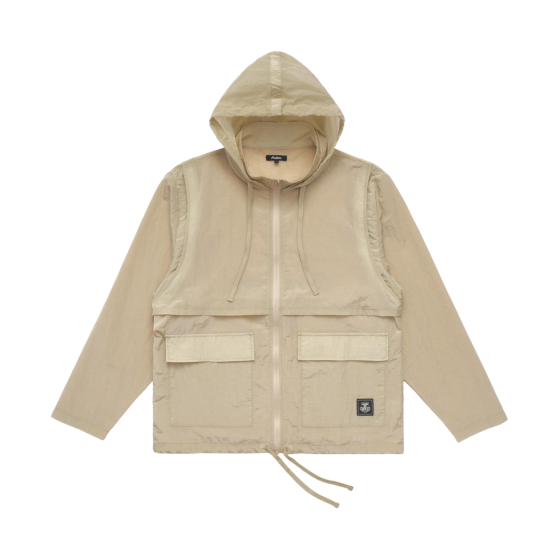 - Malbon Golf Micro Ripstop Convertible Shell Jacket Sesame