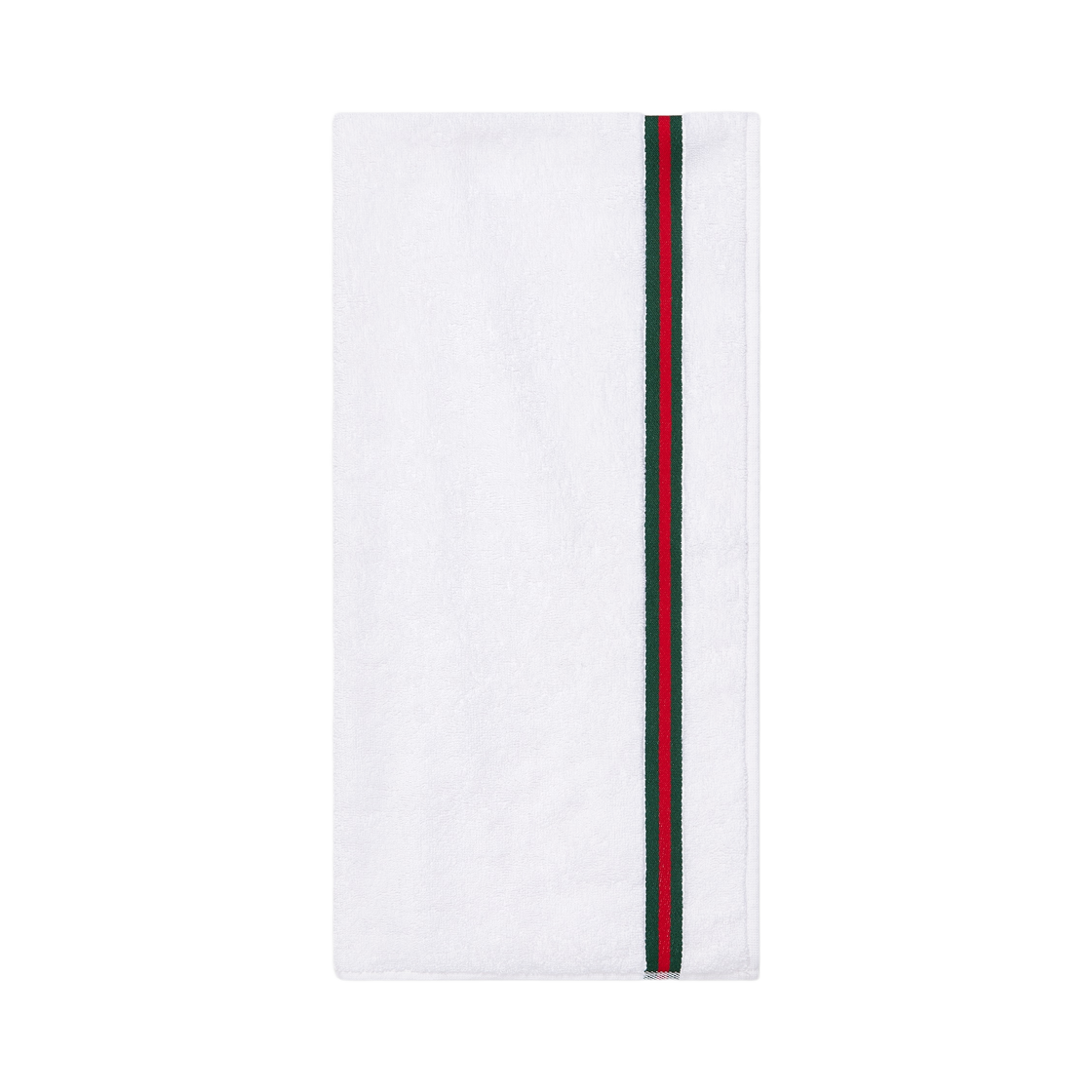 구찌 웹 디테일 코튼 블렌드 스포츠 타월 화이트(Gucci Web Detail Cotton Blend Sports Towel White) - 1