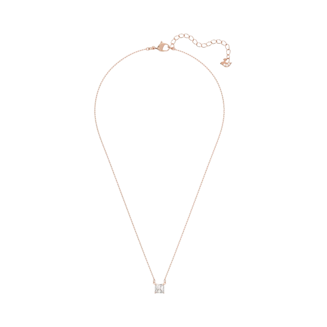 (W) 스와로브스키 어트랙트 네클릭스 화이트 로즈 골드 플래팅((W) Swarovski Attract Necklace White Rose Gold Plated) - 1