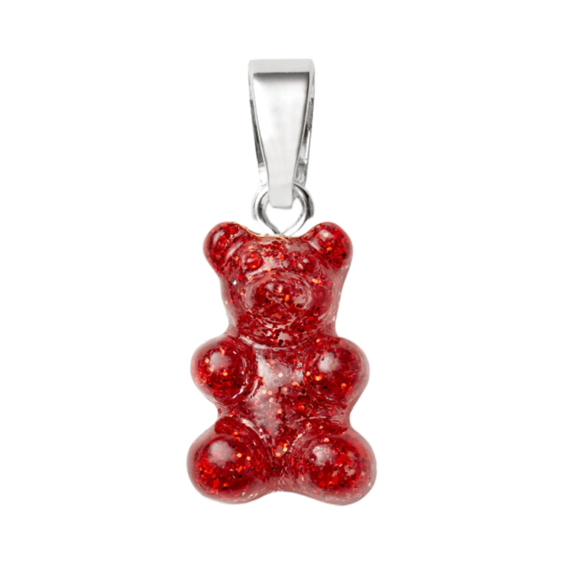 크리스탈 헤이즈 노스텔지아 베어 클래식 커넥터 실버 레드 벨벳(Crystal Haze Nostalgia Bear with Classic Connector Silver Red Velvet)