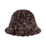 Allincomplete Mixed Crochet Hat Brown