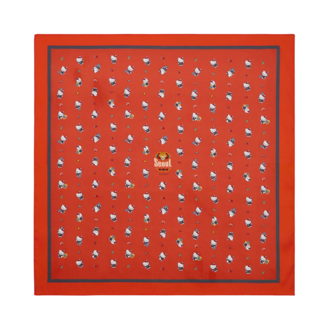 - K League x Sanrio Characters 2025 Bandana Hello Kitty FC Seoul Red