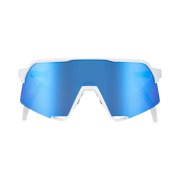 100% S3 Matte White Hiper Blue Multilayer Mirror Lens