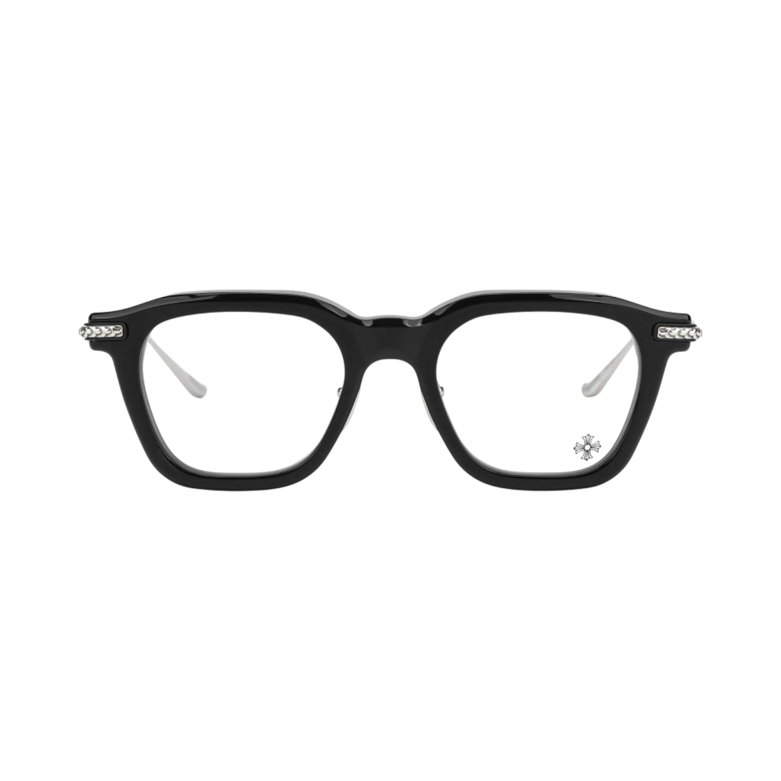 크롬하츠 컴프션 아시안핏 블랙 브러쉬드 실버