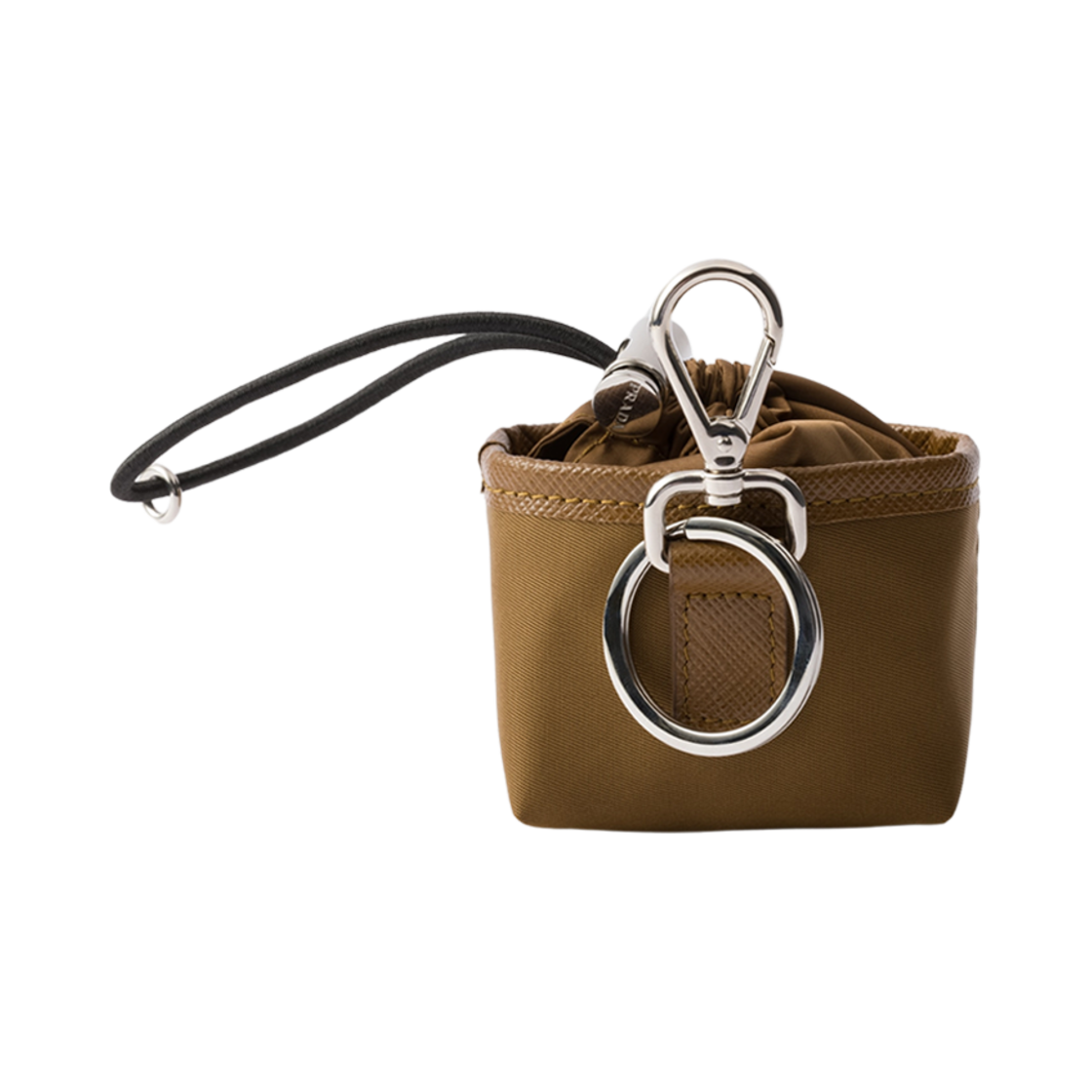 프라다 리나일론 미니 파우치 백 참 코르크 베이지(Prada Re-Nylon Mini Pouch Bag Charm Cork Beige) - 2