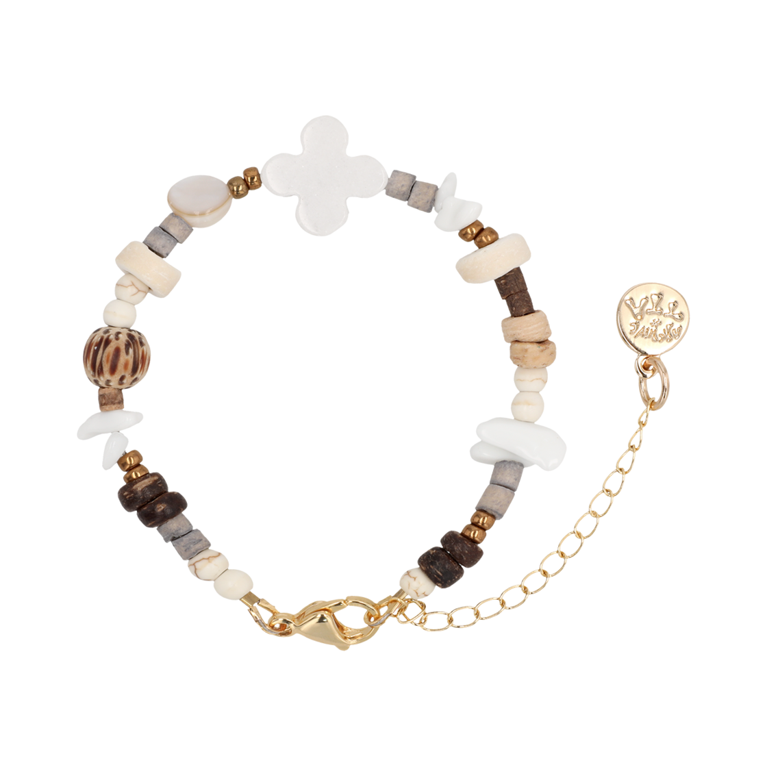 토우토우아카이브 풀 클로버 팔찌 화이트(TOWTOW.ARCHIVE Full Clover Bracelet White) - 1