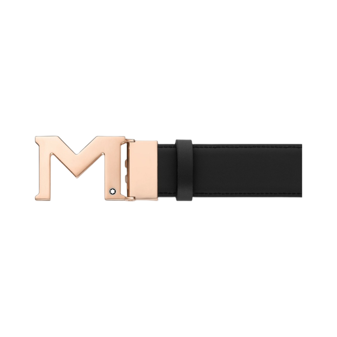 몽블랑 M 버클 35mm 리버시블 레더 벨트 블랙 블루(Montblanc M Buckle 35mm Reversible Leather Belt Black Blue)